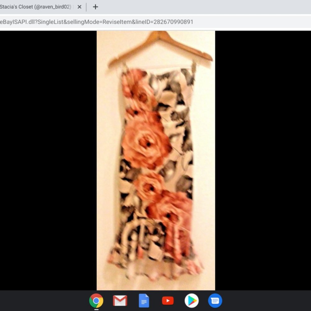 Kimcine Body Hugging Sleeveless Flower Dress Size